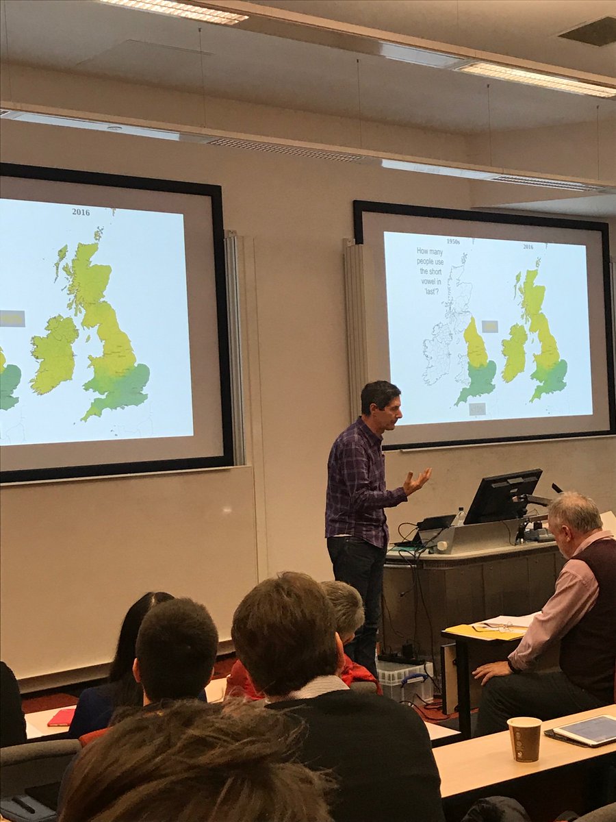 LboroResOffice's tweet photo. Second up at the @LboroIAS @trevor_cox is talking about accents, voice and the correct pronunciation of scone https://t.co/yITUum27kY