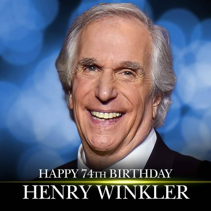 Happy birthday \"Fonz\"! Henry Winkler turns 74 today. 