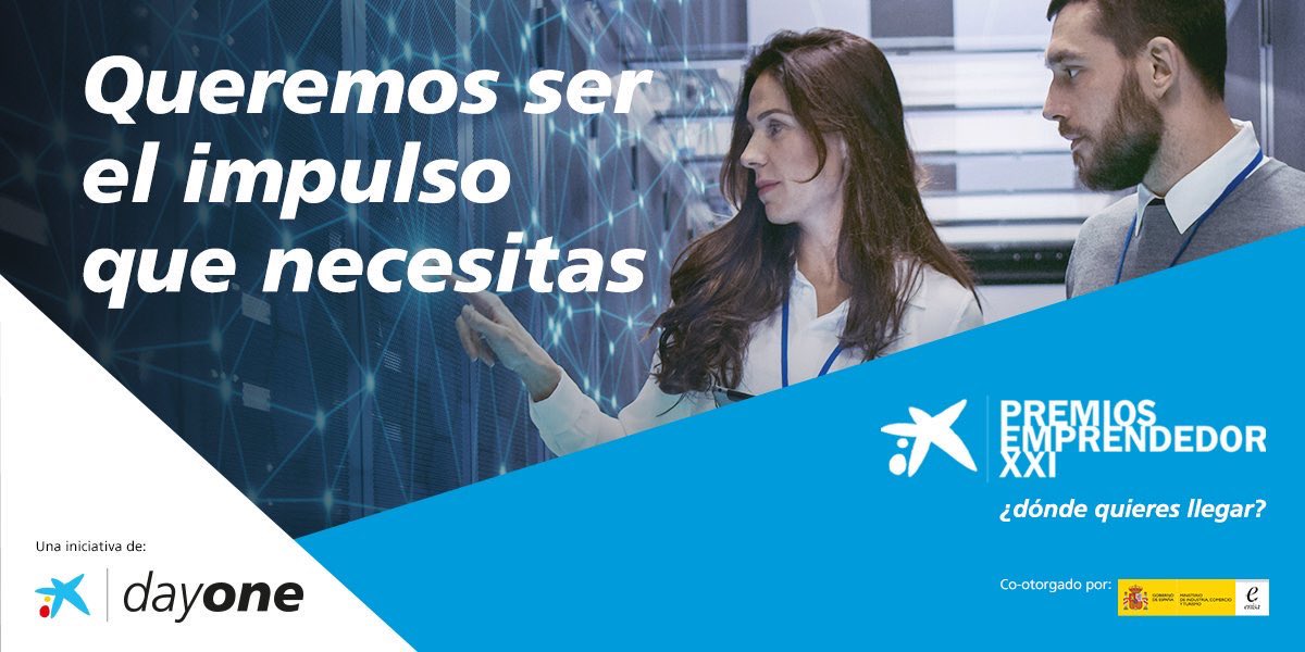 Ya está aquí la 13ª edición de los Premios #EmprendedorXXI organizados por <a href="/caixabank/">CaixaBank</a> y <a href="/enisa/">enisa</a>. 

Si tienes una startup innovadora de España o Portugal, aplica en emprendedorxxi.es. 

¡Tienes hasta el 4 de diciembre! #EmprendedorXXI