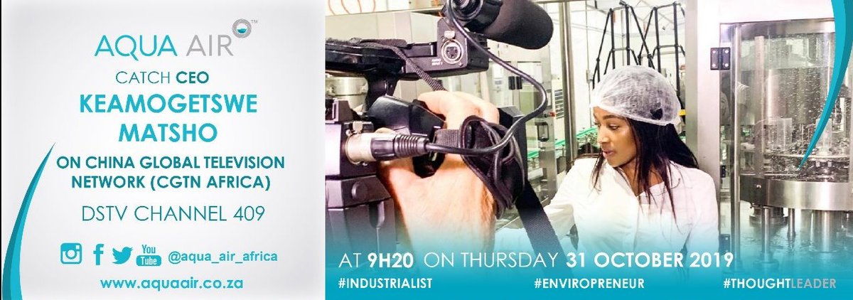 Aqua_Air_Africa's tweet photo. We recently had a visit from @cgtn_africa at our Atmospheric Water Generating Plant. Catch the feature at 9H20.
#29NovemberBuildUp
#AnnouncementLoading
#AtmosphericWaterSolutions https://t.co/41Uss6FqMl https://t.co/Gs8GIAiI8v