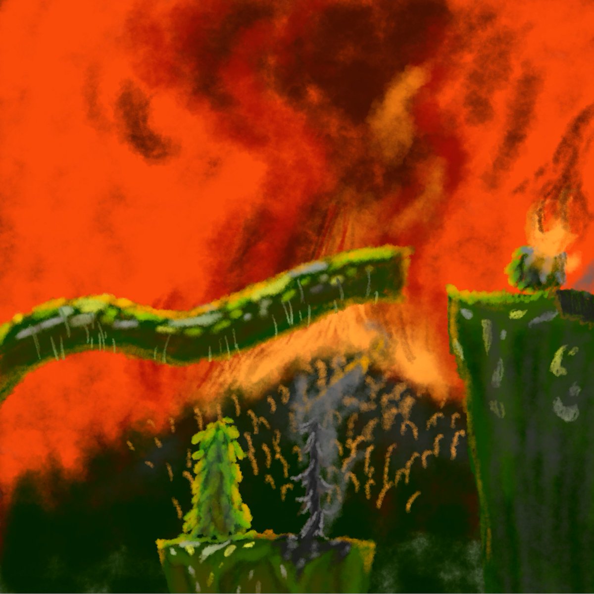 NanoStudioUJI's tweet photo. Un primer boceto del primer nivel, un incendio dentro de la "flora intestinal" como metáfora de los incendios forestales producidos por el cambio climático.
@UJIuniversitat @PlanetaDebug
@KARD_Official @fdnc_es
#PlanetaDebug #CiènciaUJI #Videojocs https://t.co/zx4gJ9PPii