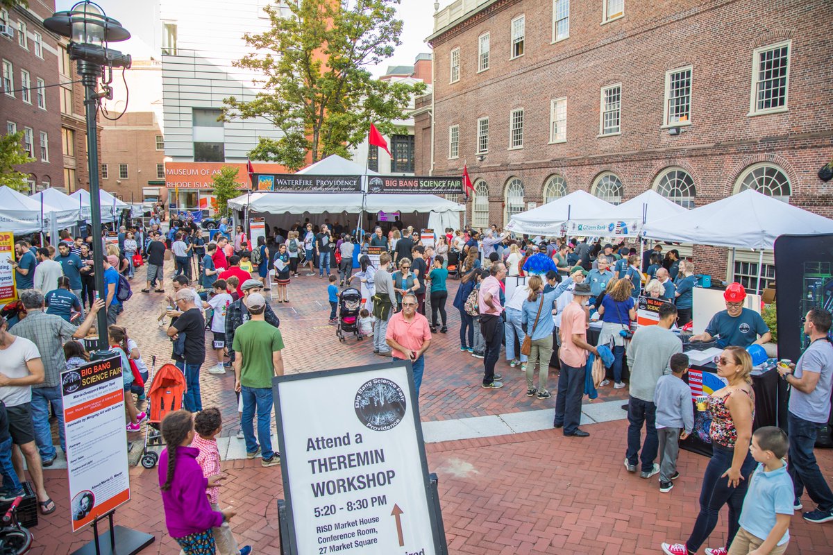 On Saturday, September 28, the second annual Big Bang Science Fair unfolded on Market Square and in other locations into a smashing success during a full WaterFire lighting dedicated to celebrate educational excellence in Rhode Island. bit.ly/BBSF_2019
