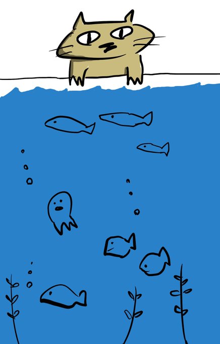 眠れないネコ 