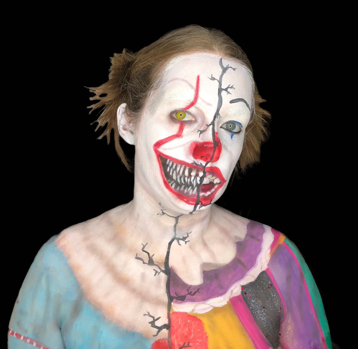 learnwithlib's tweet photo. “I'm every nightmare you've ever had. I am your worst dream come true! I am everything you ever were afraid of!” -Pennywise
#pennywisemakeup #itmakeup #halloweenmakeup #31DaysOfHalloweenmakeup #thisismakeup https://t.co/YtudlWTVXK