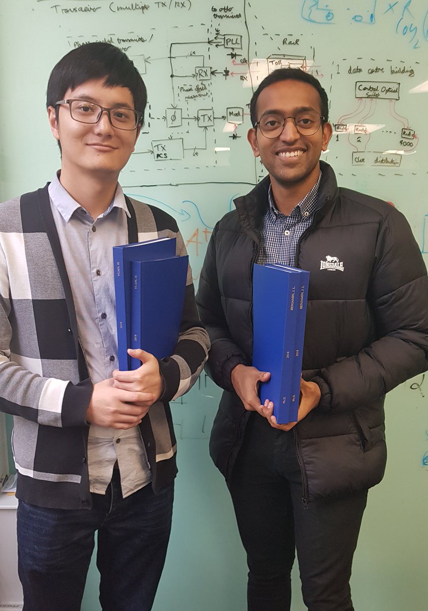transnet_pgm's tweet photo. Those smiles you give when posing with freshly printed copies of your #PhD thesis. 4-5 years of hard work finally (almost!) over. Big day for our students Joshua Benjamin (@ucl since his undergrad days) &amp; @HuiYuan1992. Special shoutout to supervisor @georgioszervas! @bayvel_p https://t.co/LfY0MFRZOV