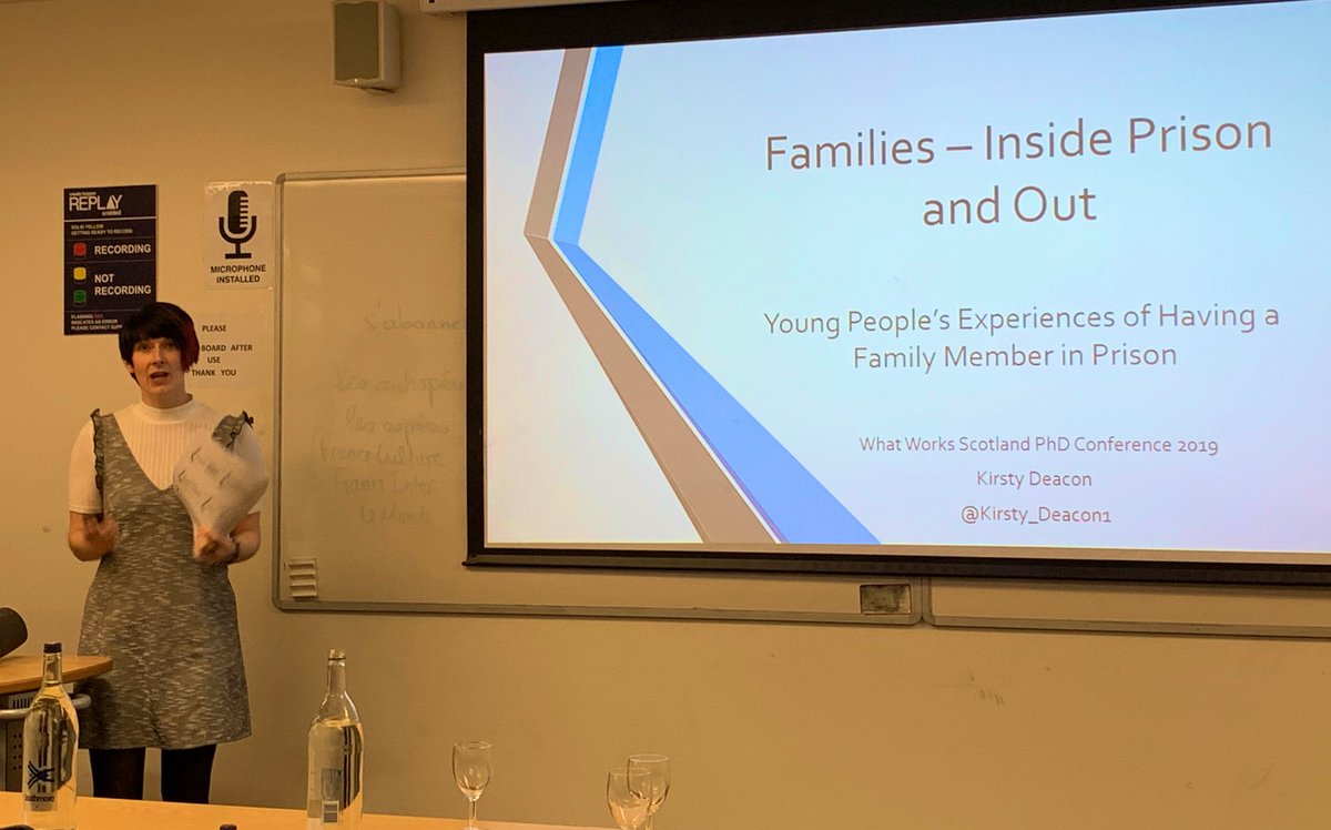 Now <a href="/Kirsty_Deacon1/">Kirsty Deacon</a> presents key findings from her thesis about ‘young people’s experiences of having a family member in prison’ - insights into often forgotten perspectives that trouble simplistic narratives about prison/punishment/justice <a href="/WWScot/">What Works Scotland</a>
