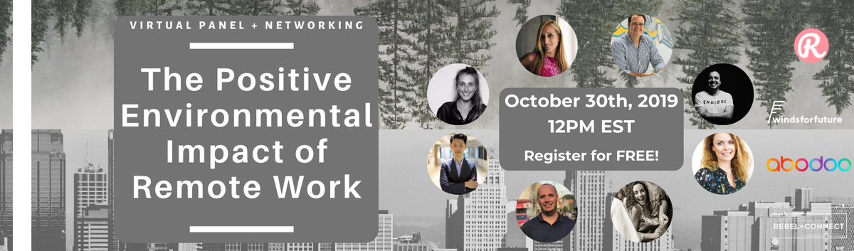 rebelandconnect's tweet photo. Join us in just 30 minutes for the #virtualevent - The Positive Environmental Impact of #RemoteWork! Network with experts and other #remoteteam leaders in this #event in @use_remo at 12pm EST today! #environment #networking #WednesdayWisdom https://t.co/NUkv9CW5NK https://t.co/CHqAZ7Clyx