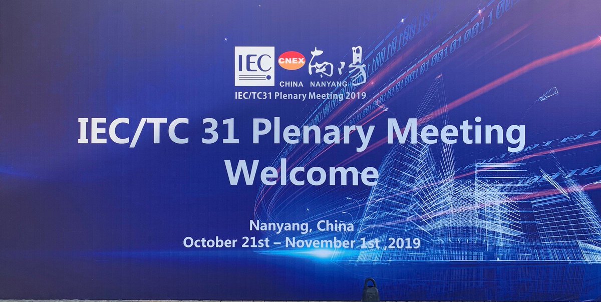 [#Certification] Des experts de l’Ineris sont présents cette semaine en Chine, à Nanyang pour les réunions de l’#IEC TC31.
Après avoir participé aux réunions du WG22 et du MT60079-10-1, c’est le tour des réunions plénières du SC31J, SC31M et du TC31.
