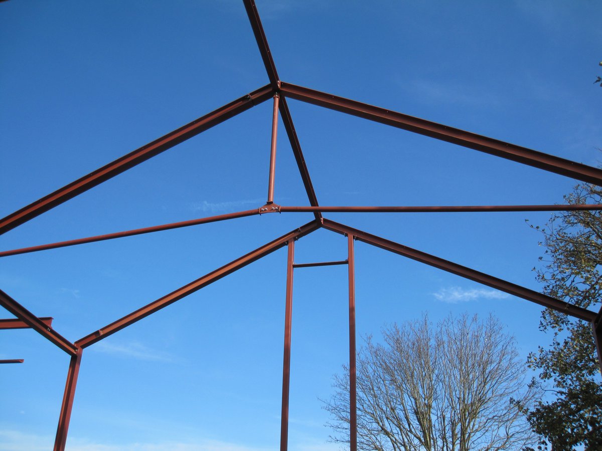 BLB1904's tweet photo. Our Engineering dept are pleased to see the #steel frame for Windelsham School's new classrooms &amp; sports hall being erected - great progress ! https://t.co/kpkGAxZcXM