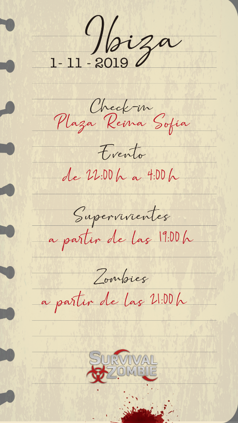 SurvivalZombie's tweet photo. 🚨 #SZPARLA, #SZIBIZA y #SZCIUDADREAL🚨 ¡Check-ins!
✅ Abiertos toda la noche para dudas o compra de entradas.
✅ Podéis incorporaros en cualquier momento.
✅ Id pronto para evitar esperas.
✅ Pueden hacer el check-in por vosotros.
¡¡NOS VEMOS EL VIERNES Y EL SÁBADO!! 🧟♂️ https://t.co/KUSRUvC5wK
