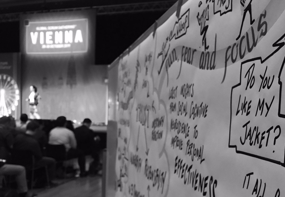 CprimeEurope's tweet photo. Peak performance requires fun, fear &amp; focus. What an awesome closing keynote by @fabulous_brain @Stuartliveart #SGVIE19 https://t.co/PnmXoCbYfH