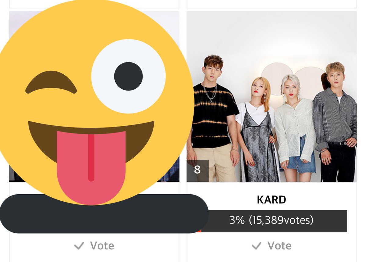 ChartsKard's tweet photo. 191031 #KARD is currently #8 in the girl group category and #27 in the boy group category for the Starnews Popularity award 
 #AAA2019 #AsiaArtistAwards @KARD_Official #KardCharts 

🔗: https://t.co/14uei9qBw4

Voting period (1st Round): Nov. 6th 6PM KST https://t.co/AQssdLCrNm