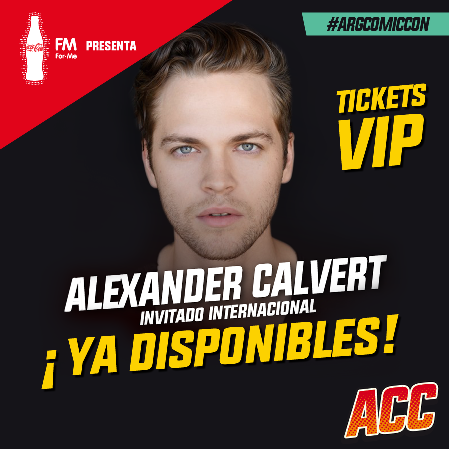 ArgComicCon's tweet photo. ¡Ya están a la venta los tickets VIPs para Alexander Calvert en #ArgComicCon! Toda la info en https://t.co/ASwdzISEaW https://t.co/y1zQ3qyRwf