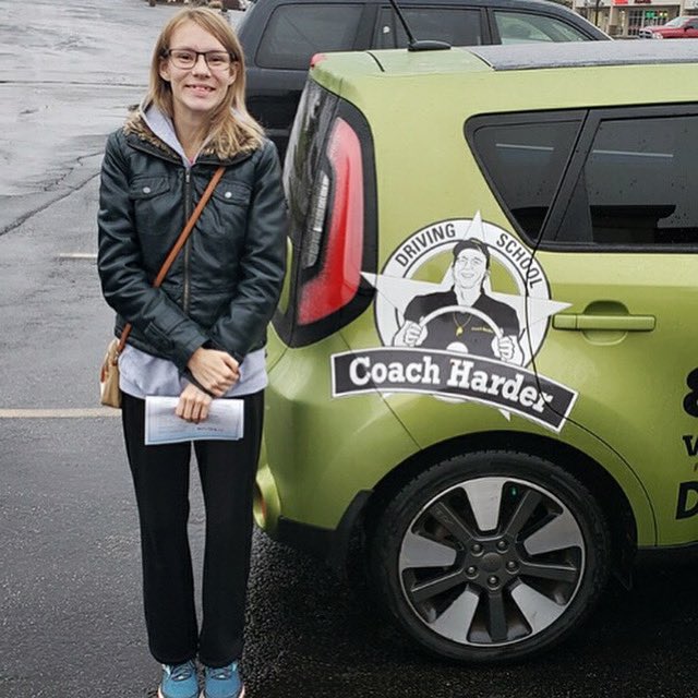 We would like to introduce our newest Coach Harder Driving School alum, Alina! She passed her driving exam with a 100%! 💯 Congrats &amp; well done, Alina! 
_
Interested in taking our driving courses? Call us today! 📞 314-222-3938 | M-F 9AM-5PM
#drivelikeachampion #choosecoachharder