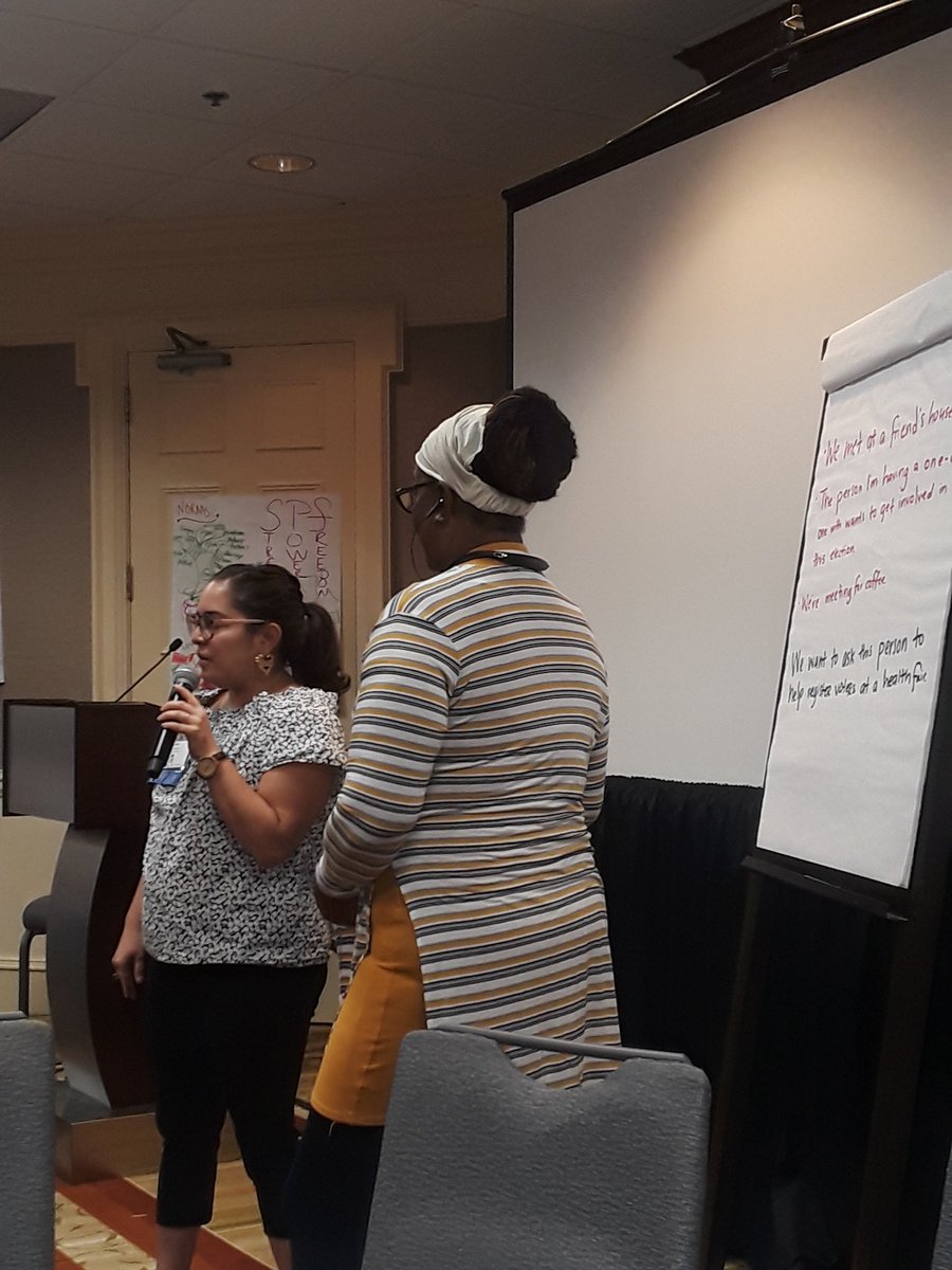 pwn_usa's tweet photo. .@espinolars and @JeanetteMurdoc6 demonstrate intentional one-on-one conversation using a 4-step model: Anger, Hope, Urgency & You! #PWNPower2020 https://t.co/lTTsuNnZq3