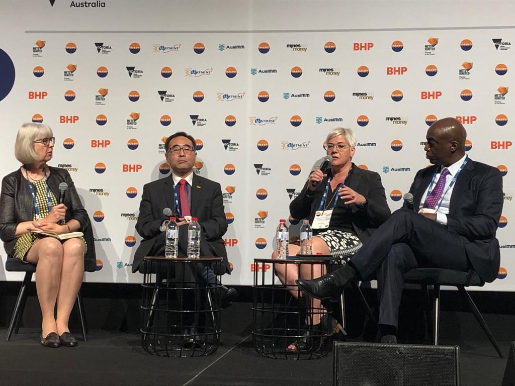 optimize_group's tweet photo. "Canada has a good capital market to sustain companies interested in looking for capital...at @optimize_group we assist companies by providing the right pools of capital to the right company."
Miranda, sharing in a panel discussion at @IMARC_Mining about 'Promoting Canada' #IMARC https://t.co/5JdG4OUOvg
