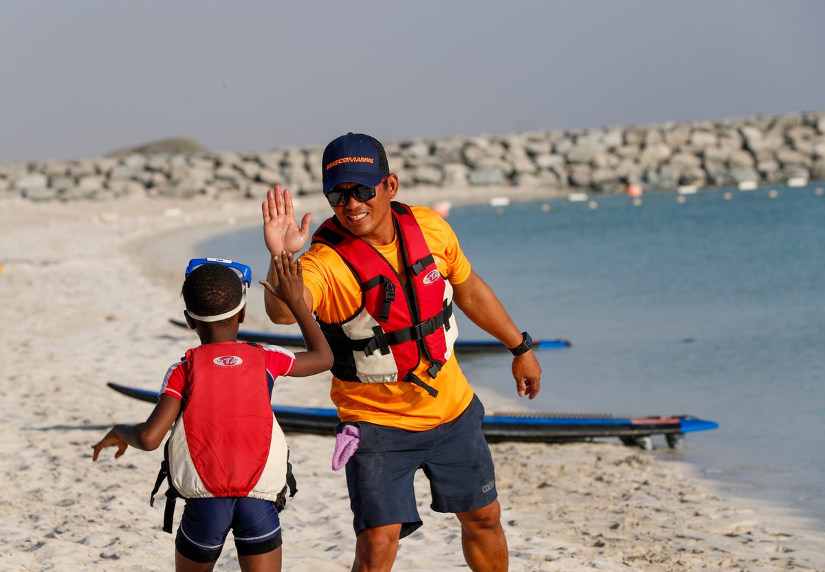 The Kids Water Academy is a fun weekly programme that introduces children from 6 to 14 years old to the joys of watersports &amp; teaches them key lifeguard skills. 
Date: Every Sunday &amp; Tuesday
Time: Classes start from 3:30 PM 

Register bit.ly/KidsWaterAcade…

#ADMoments