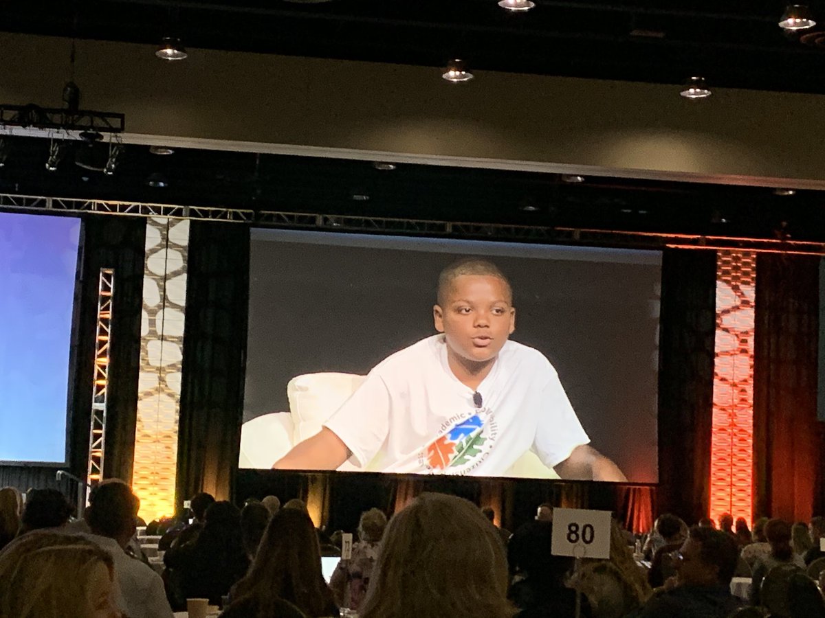 bbray27's tweet photo. At the @nacol student panel, Aiden Grice, shared how at his school Norris Academy, WI, the teachers took time to get to know each student, who they are and what they like. Instead of Ts being robots, Ss can take control of learning. #personalizedlearning https://t.co/wZD6K1nKha