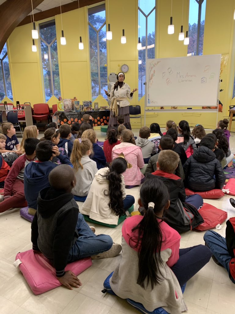 M_Lewert's tweet image. Had so much fun on our trip to Henry Inman Library and loved meeting our new librarian, Mrs. Amera! 📚@joanne_shafer @WdbgSchools