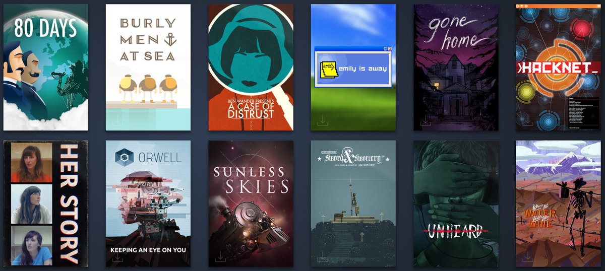 AnOpenBen's tweet image. Alright alright, I did the thing, Steam Library assets uploaded! If you like @ACaseOfDistrust, check out these other fantastic narratives that I loved the past few years -- all with pretty new Library artwork... and most are on sale for Halloween!