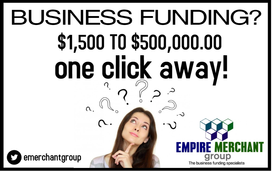 emerchantgroup's tweet photo. Get a #businessloan today, even with a low #creditscore. Call us now 1-888-987-4566 or apply via this link: https://t.co/t4dSezF2jV https://t.co/Zxhnh2bN2F