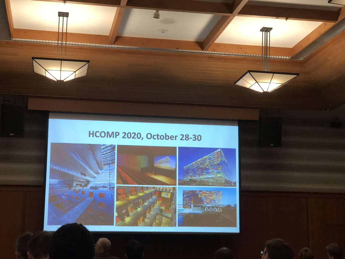 harmankkaur's tweet image. Time to start planning those #HCOMP2020 papers! Sound &amp;amp; Vision near Amsterdam is going to be an awesome venue!! #HCOMP2019