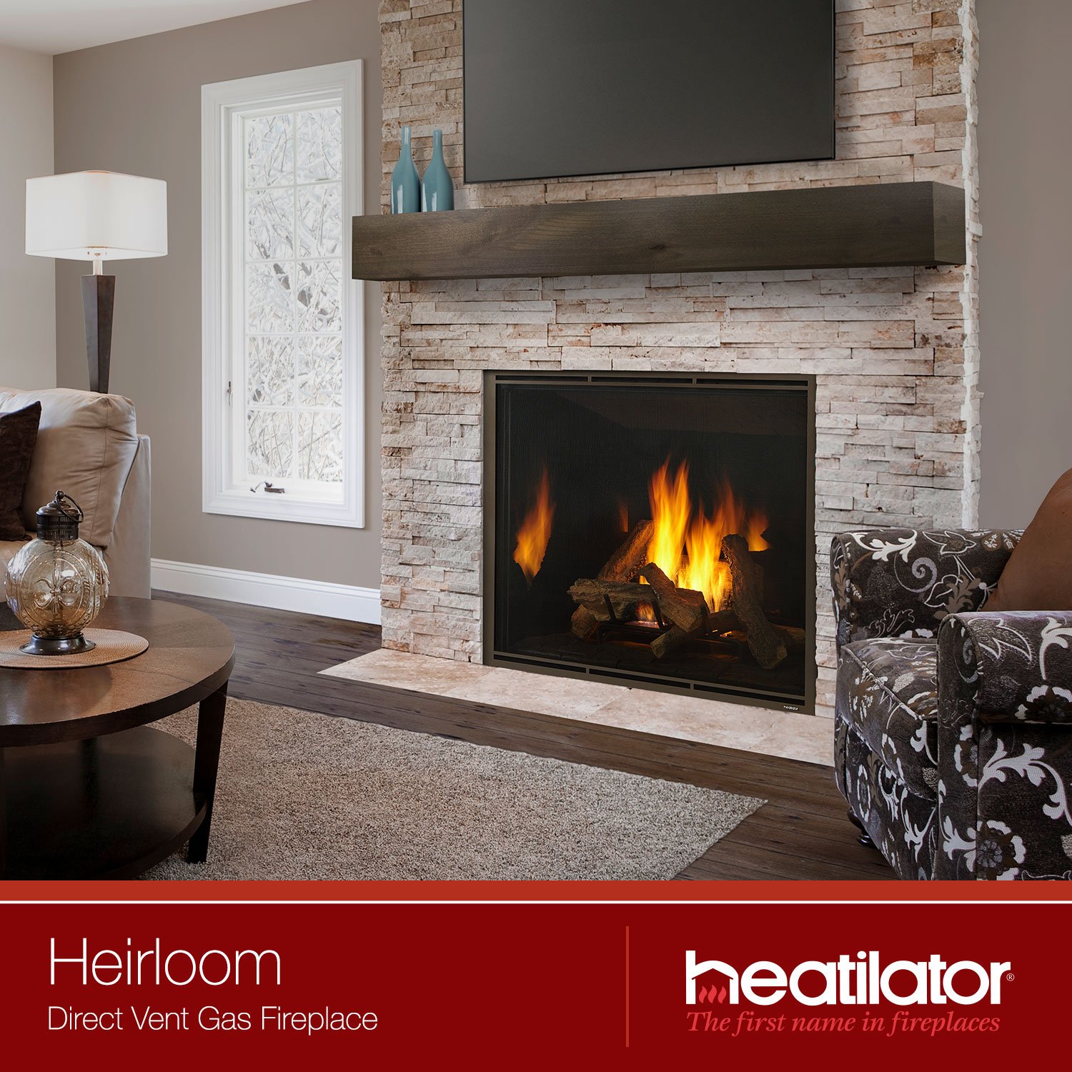 Ambler Fireplace On Twitter Get An Authentic Masonry Look Without The Costs Thanks To Heatilator S Heirloom Gas Fireplace Experience Its Large Viewing Area Intense Flames And Powerful Heat In Your Home Learn
