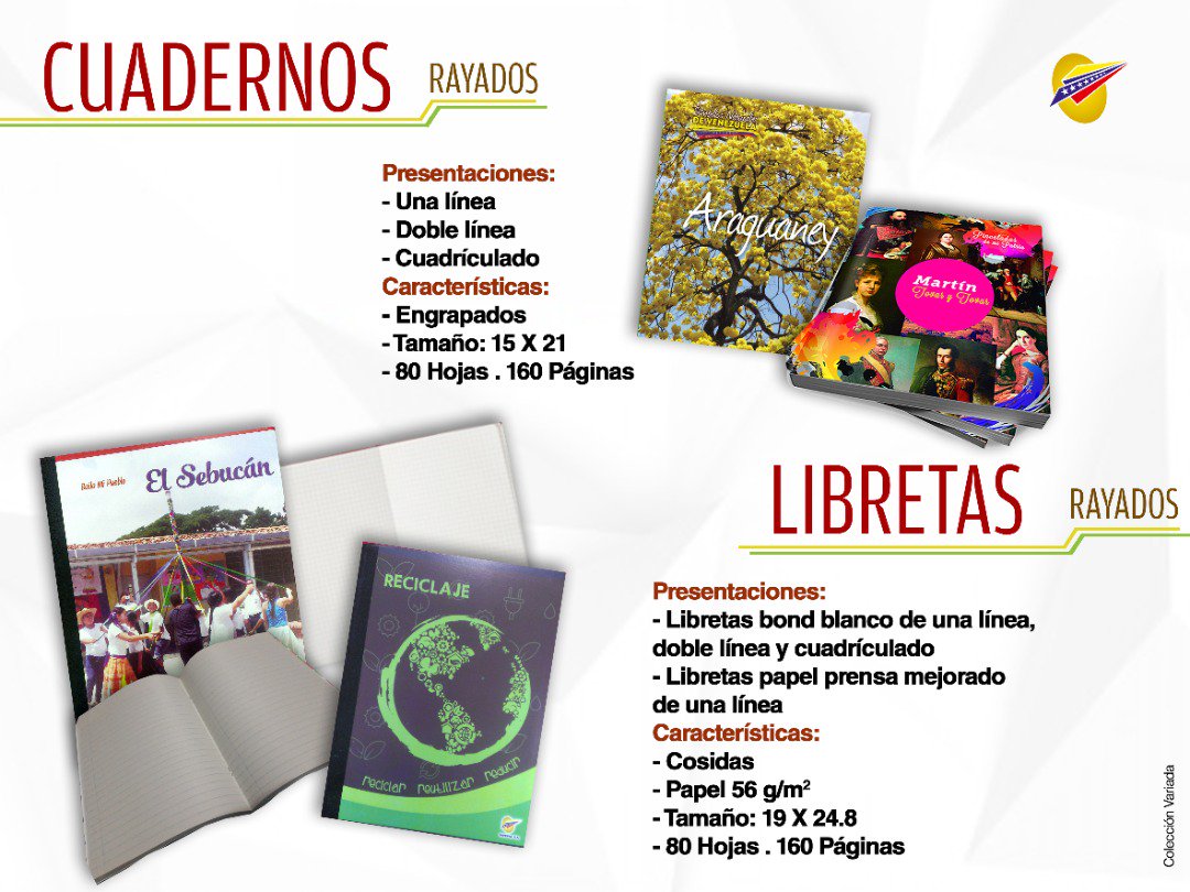 InvepalOficial's tweet photo. 🇻🇪 A partir de este momento los esperamos con todo el afecto y cariño en la II edición de la #ExpoCarrizalPotencia2019 donde mostraremos todos los artículos de la Primera Industria Venezolana de Papel #Invepal @NicolasMaduro
#30Oct
#PuebloProductorDePaz
#ProducirEsVencer https://t.co/zcGWKBzf4n