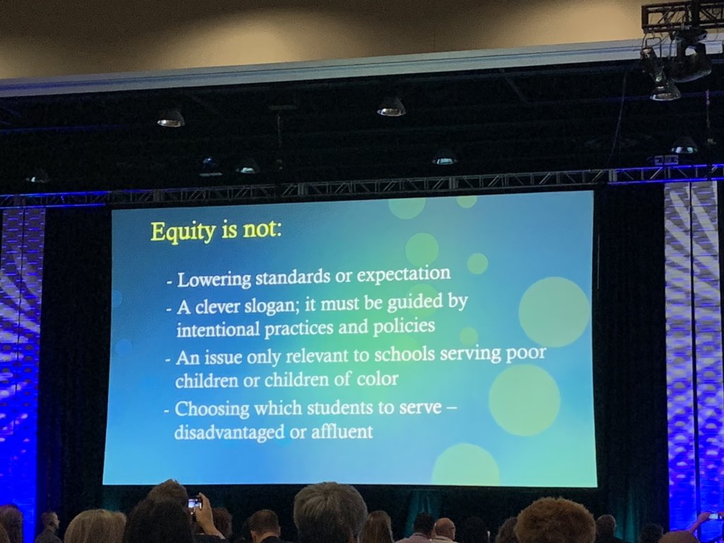 MrsMeghanHooper's tweet photo. “The real teaching is not in the grading, it’s in the feedback.” “The problems in education are solvable but we are focused on the wrong things.” Pedro Noguera is amazing. 👏🏻👏🏻👏🏻 #iNACOL19 #aurora19 https://t.co/3DIBpNOFsr