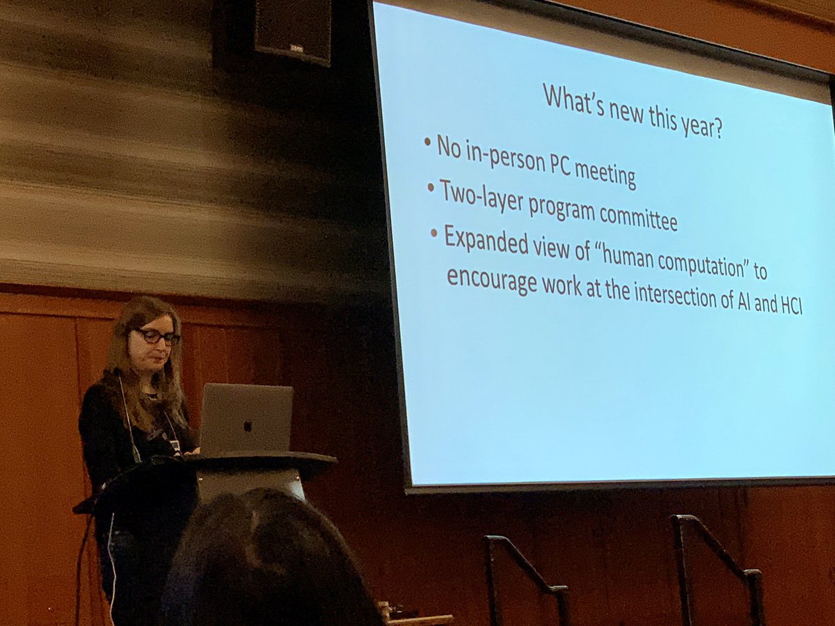 vanimt's tweet image. @jennwvaughan from @MSFTResearch on evolution of #hcomp2019 at the Town Hall meeting. Expanding to intersection of #AI and #HCI attracted submissions about #MLInterpetability