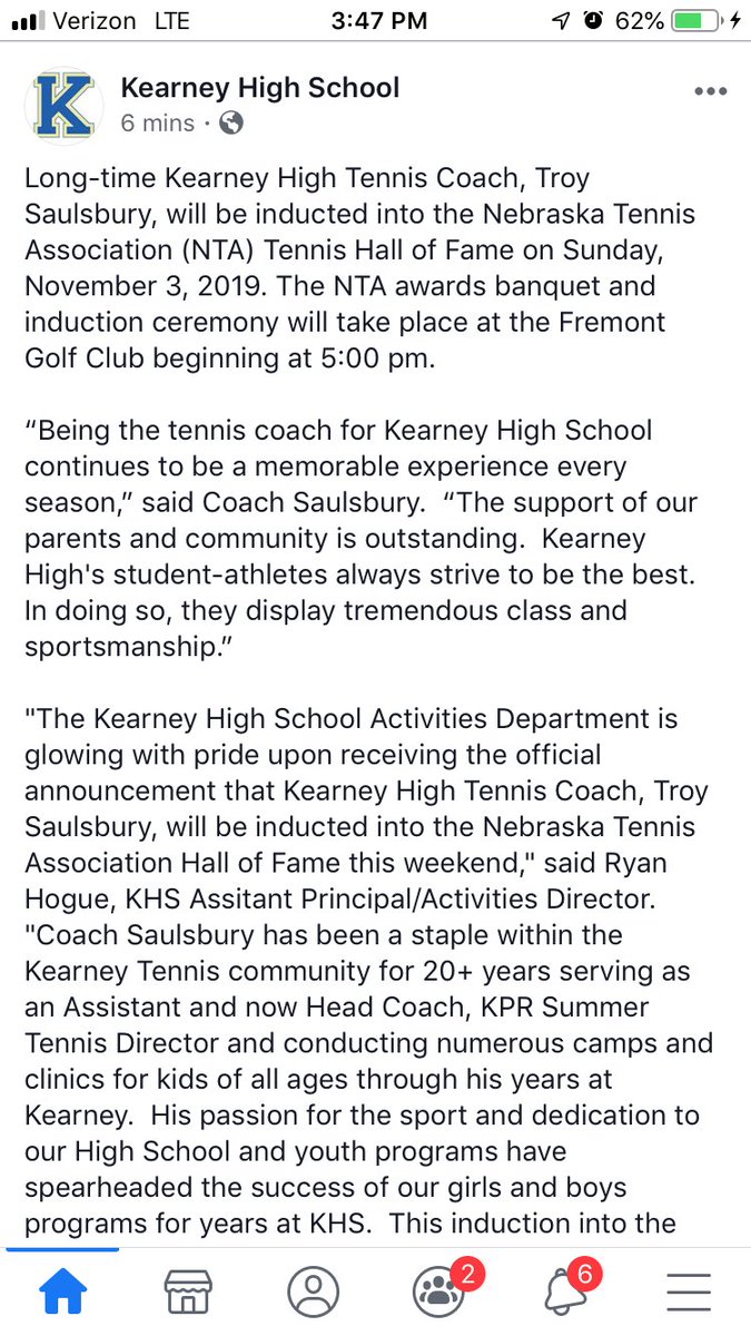 ryanhogue24's tweet photo. Congrats Coach Saulsbury!   Very Much Deserved!   @Loofe33 @KearneySchools @kearney_tennis https://t.co/rKdrvRxfrx