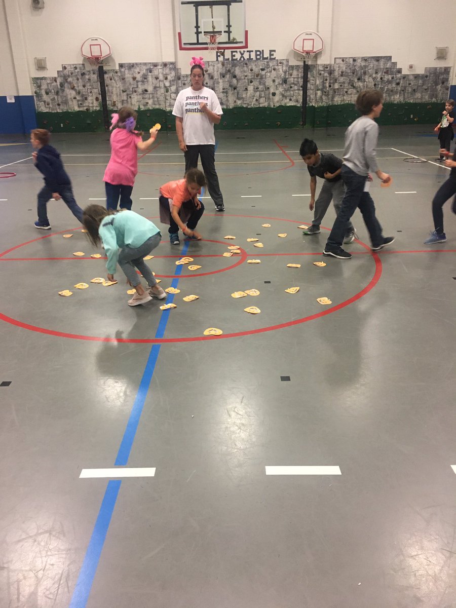 Pumpkin Patch- students seaching for even or odd numbers.  Working with a team and running 1 lap if they don’t find the number they are looking for. <a href="/HewittElem/">Hewitt Elementary</a>