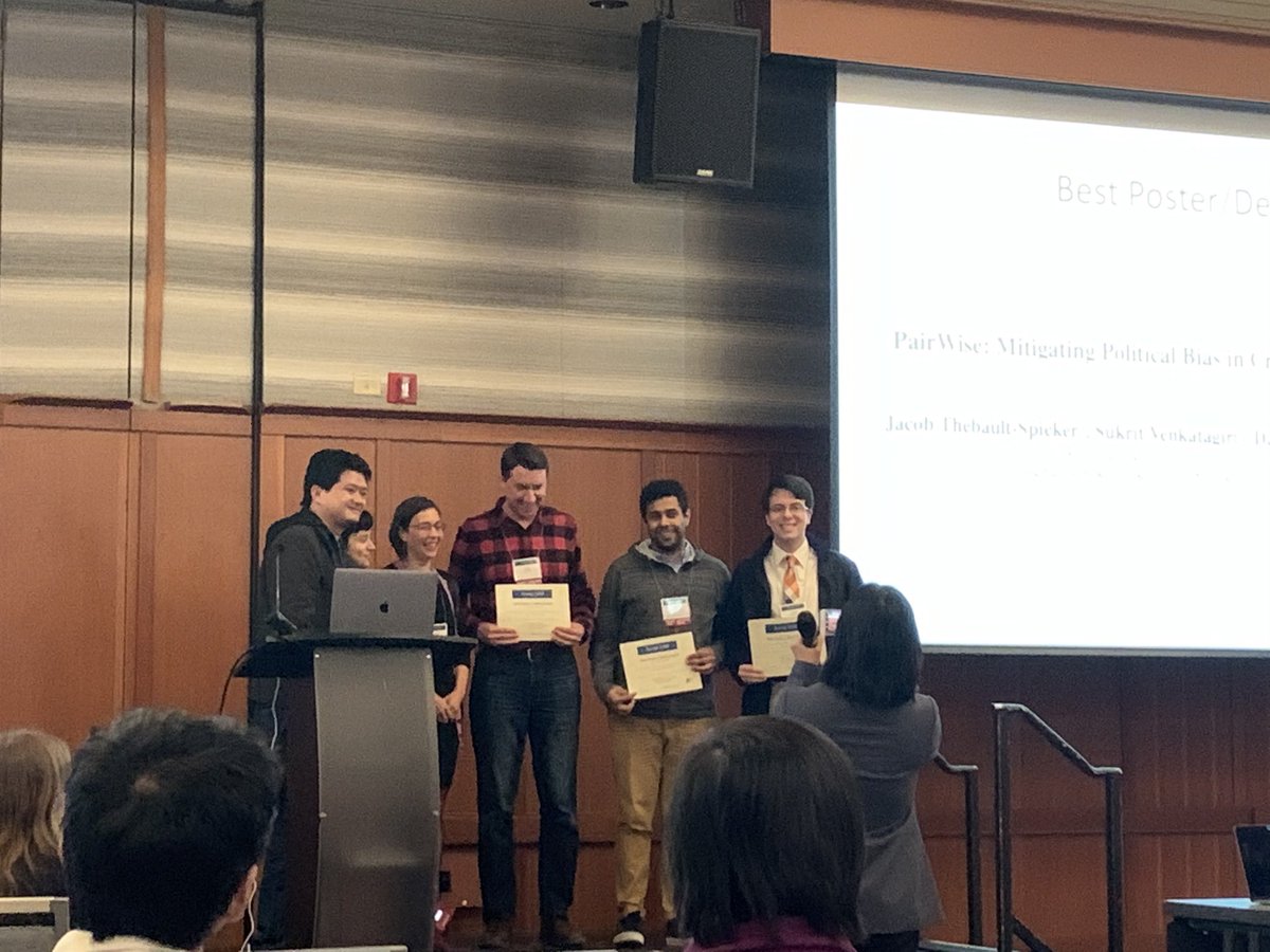vikib0y's tweet image. Congrats to @JacobTheSpi @thesukrit @astrosticks @kurtluther for the Best Demo award at #HCOMP2019 ! Check out their work on PairWise here : crowd.cs.vt.edu/wp-content/upl…
