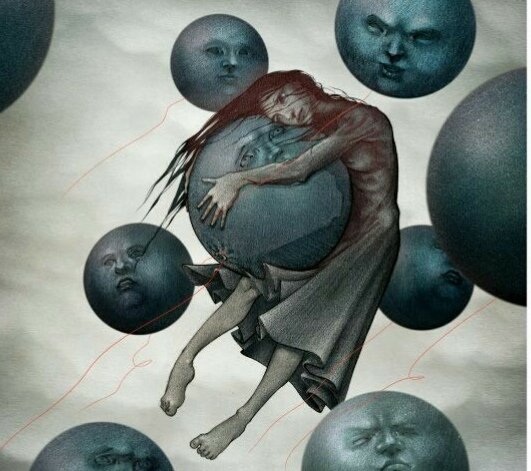 Ale124060's tweet photo. " On clear nights,
I solve the problem of loneliness of being.

I invite the moon and with my shadow we are three." 

📝 Gloria Fuertes.

🎨 Bruno Vergauwen. https://t.co/GAZfdmUZil