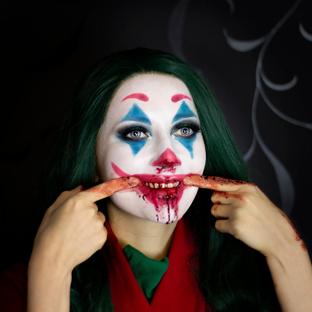 Narga Put On A Happy Face My Joker Makeup Test For Halloween Narga Put On A Happy Face My Joker Makeup Test For Halloween