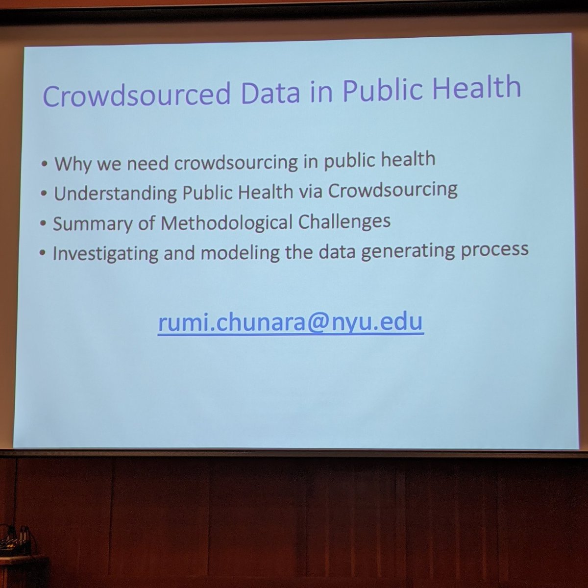laroyo's tweet image. #Keynote by @rumichunara at @hcomp_conf #HCOMP2019 #crowdsourcing #public #health data @nyuniversity