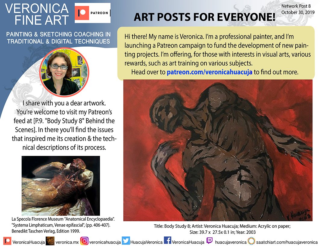 HuacujaVeronica's tweet photo. Hi, guys! I share with you this artwork and some of the elements I used for its creation.
Title: Body Study 8
Artist: Veronica Huacuja
Medium: Acrylic on paper
Size: 39.7 x 27.5x 0.1 in
Year: 2003
#patreon, #artcoaching, #veronicahuacuja, #blackpaint, #noirpaint, #itondo https://t.co/5ndI6Sp5Xf