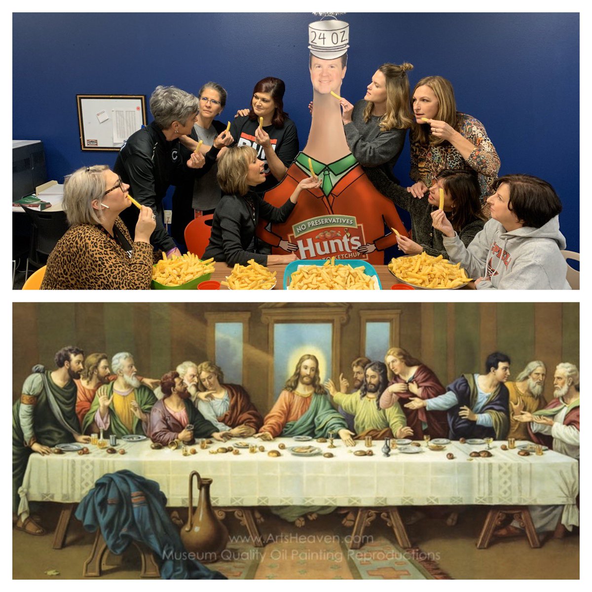 Blessed are the fries that come with Hunt! #CatchUpWithHuntCMSN #villagenorth