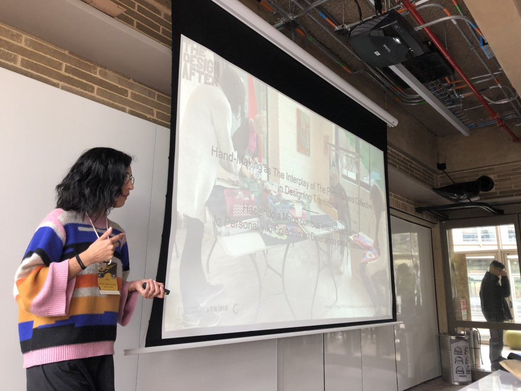 Had a great time presenting my paper “hand-making as the interplay of the personal and the collective in designing transitions” at #cumulusbogota2019 #cumulus2019