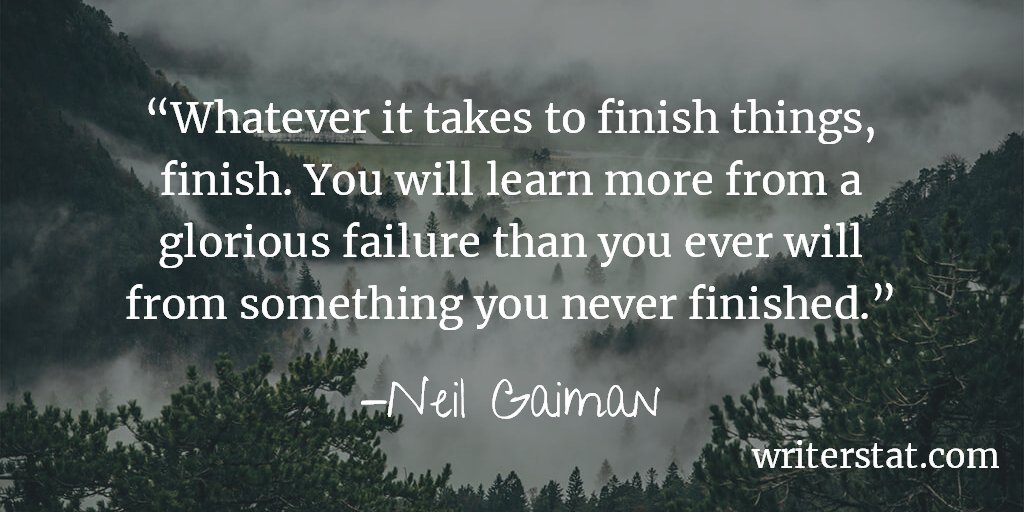 WrtrStat's tweet photo. Every story that you write helps you learn the kind of writer you can be and want to be. - Wrtr #amwriting #amediting You learn the most from editing your work each time. It's worth it to finish it. https://t.co/wKM3Goqz5N