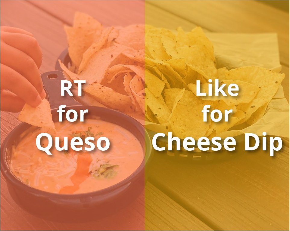 Your voice matters 🙏 Cast your vote now - Queso or Cheese Dip?