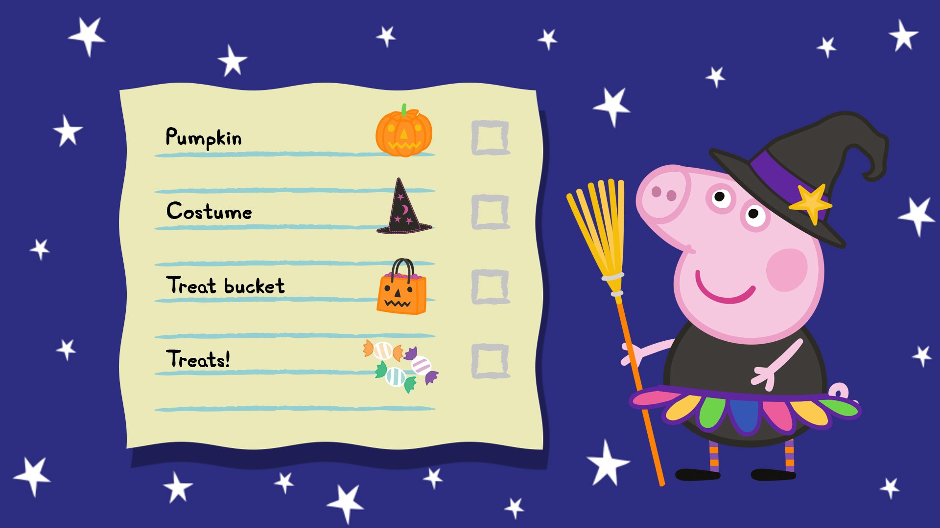 Peppa Pig Official On Twitter Got Everything Sorted For Halloween Check Checklistday
