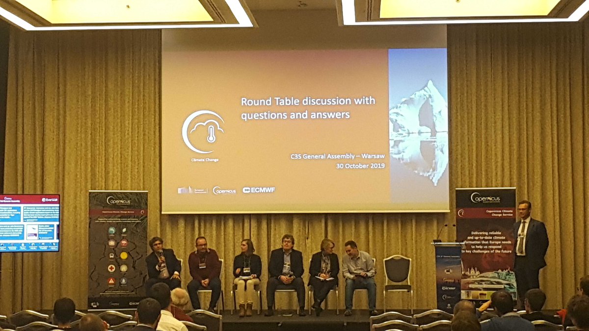 Day 2 in #C3SGA19 and <a href="/SteliosKotsop/">Stelios Kotsopoulos</a> 👏from #AgroApps team shared how #Climacasting can become a 💪 powerful tool for #agricultural #insurance companies, using data provided by <a href="/CopernicusECMWF/">Copernicus ECMWF</a>🛰️!
#EO #Copernicus #ClimateChange #C3S #UseCase