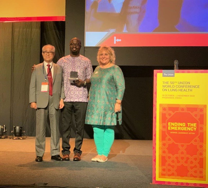 It is an honour to accept this year's Kochon Award on behalf of @KelinKenya at the @UnionConference for our work in #TBRights. #Humanrights must be our true north if we are to win the war against TB. And win we must. bit.ly/2JCmRzs. #EndTB 🙏to all who nominated us!