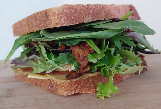 BakedLoveHTX's tweet photo. Nom nom nom 💕🌱💕 tasty plant based goodness! .
Savory:
-- paninis:
- Herbivorous Butcher pastrami and turkey, Good Planet cheese slices, cauliflower cheddar, shredded mozzarella, greens, Tempeh bacun, mayo, all stacked on house made sourdough bread se… https://t.co/ZqDf8LDeUD https://t.co/hBU2pJvnS2
