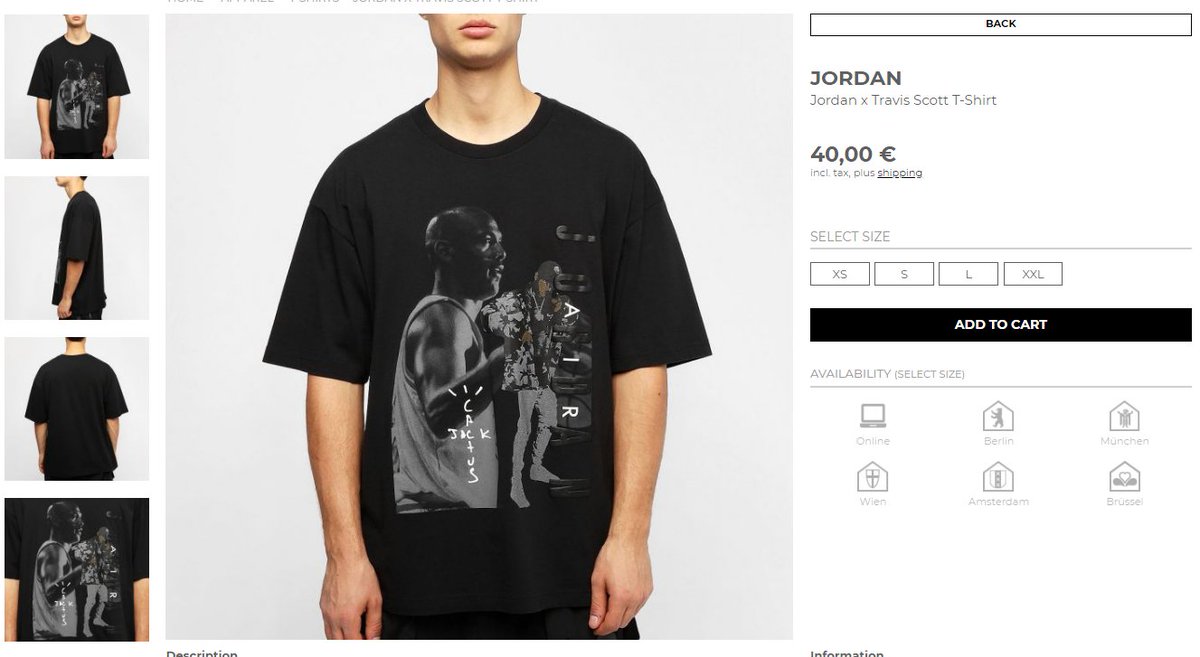 travis scott x jordan tee