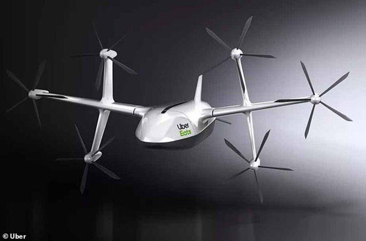airevisualhd's tweet photo. Así es el nuevo y novedoso #drone de Uber para entrega de comida vía @noticias24 https://t.co/UzUcQZFkFP https://t.co/YlRxKwjNzh
