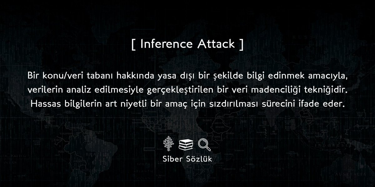 sibersozluk's tweet photo. #InferenceAttack https://t.co/BksshzN6ck