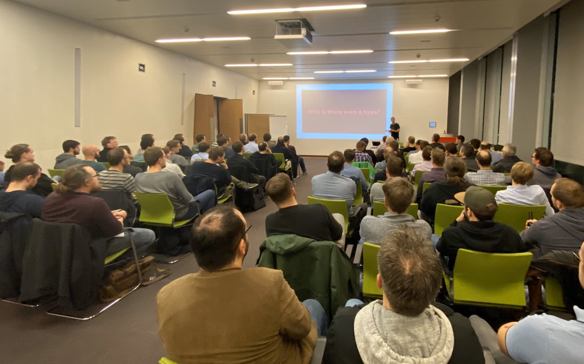 Talk about #microservices at Java User Group in #münster by <a href="/ewolff/">Eberhard Wolff</a> with a great turn out - thanks to sponsors @innoq, <a href="/LVM_IT/">LVM-IT</a> and <a href="/triondevelop/">trion development</a>