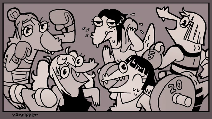 Watching Dumbbell Nan Kilo Moteru while playing @SmallBuStudio's Later Alligator https://t.co/sq4cclcadb 